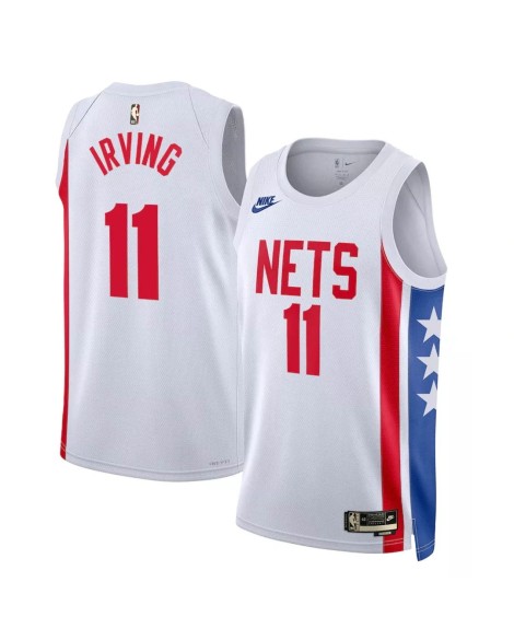 Maillot Swingman Brooklyn Nets Kyrie Irving #11 blanc 2022/23 pour hommes - Édition classique