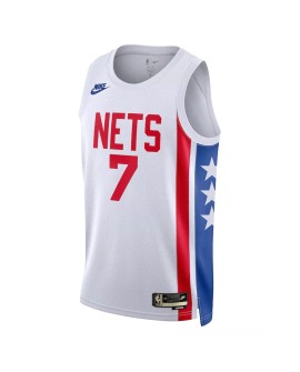 Maillot Swingman Brooklyn Nets Kevin Durant #7 blanc 2022/23 pour hommes - Édition classique