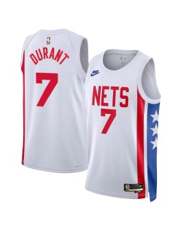 Maillot Swingman Brooklyn Nets Kevin Durant #7 blanc 2022/23 pour hommes - Édition classique