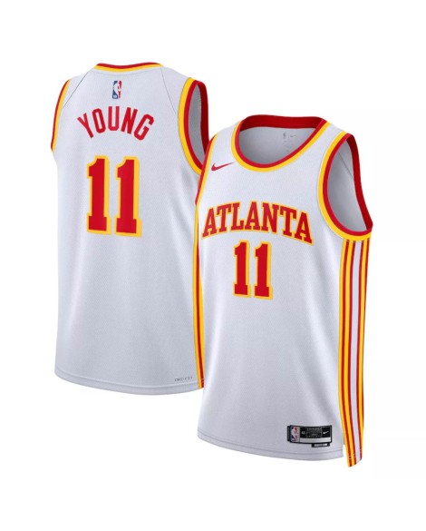 Maillot Swingman Atlanta Hawks Trae Young #11 Nike blanc 2022/23 pour homme - Édition Association