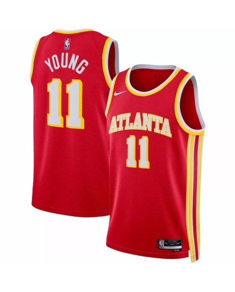 Maillot Swingman Atlanta Hawks Trae Young #11 Nike Rouge 2022/23 - Édition Icon