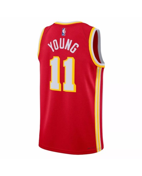 Maillot Swingman Atlanta Hawks Trae Young #11 Nike Rouge 2022/23 - Édition Icon
