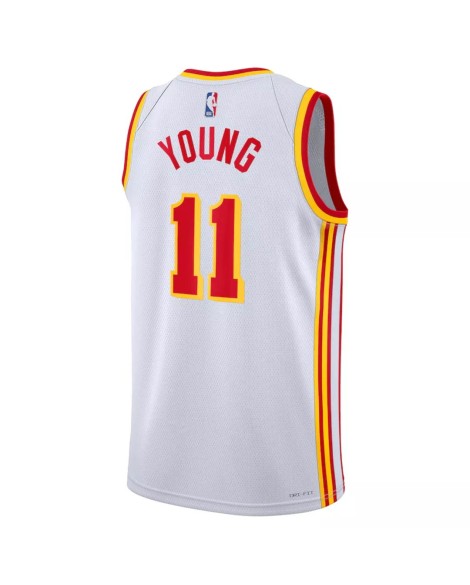 Maillot Swingman Atlanta Hawks Trae Young #11 Nike blanc 2022/23 pour homme - Édition Association