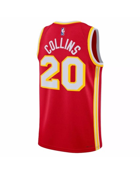 Maillot Swingman Atlanta Hawks John Collins #20 rouge 2022/23 pour hommes - Édition Icon