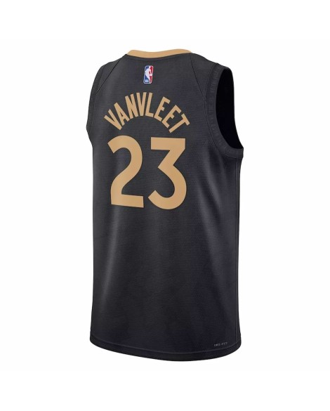 Maillot Swingman 2022/23 Nike noir Fred VanVleet #23 des Raptors de Toronto pour hommes - Édition City