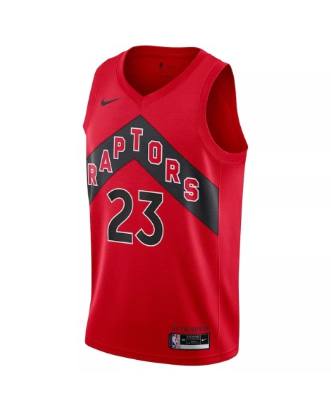 Maillot Swingman 2022 Fred VanVleet #23 des Raptors de Toronto pour hommes - Édition Icon