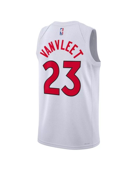 Maillot Swingman 2022 blanc Fred VanVleet #23 des Raptors de Toronto pour hommes - Édition Association