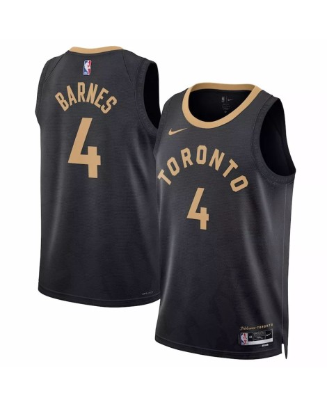Maillot Swingman 2022/23 Nike #4 Scottie Barnes des Raptors de Toronto pour hommes - Édition City