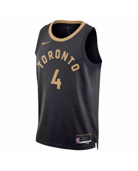 Maillot Swingman 2022/23 Nike #4 Scottie Barnes des Raptors de Toronto pour hommes - Édition City