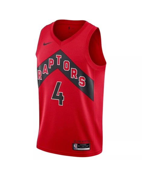 Maillot Swingman Toronto Raptors Scottie Barnes #4 rouge 2022/23 pour hommes - Édition Icon