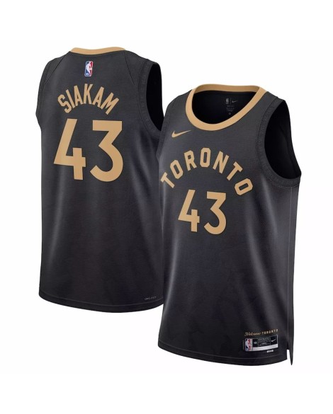 Toronto Raptors Pascal Siakam #43 Nike Noir 2022/23 Swingman Maillot - City Edition