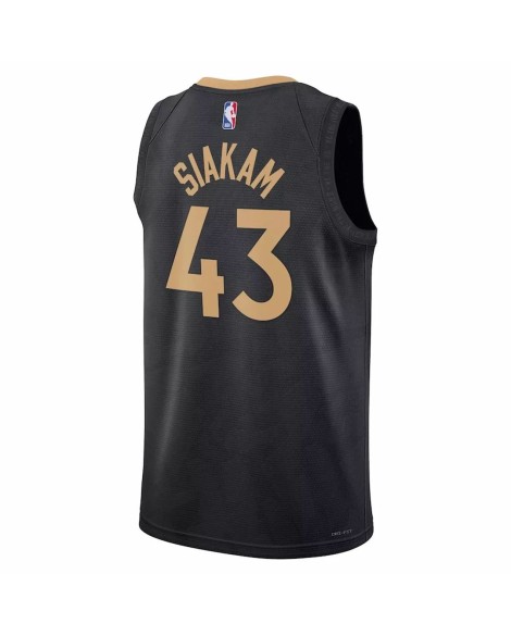 Toronto Raptors Pascal Siakam #43 Nike Noir 2022/23 Swingman Maillot - City Edition