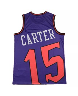 Maillot pour hommes des Raptors de Toronto Vince Carter #15 Mitchell & Ness Purple Hardwood Classics