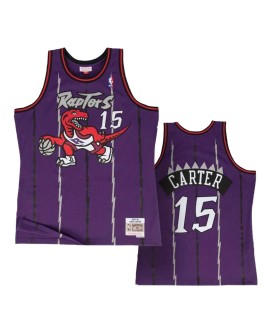 Maillot NBA Swingman #15 Mitchell & Ness des Raptors de Toronto pour hommes, violet 1998/99