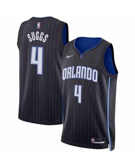 Maillot Swingman Orlando Magic Jalen Suggs #4 Nike noir 2022/23 pour homme - Édition Icon