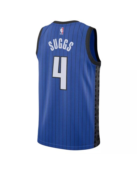 Maillot Swingman Orlando Magic Jalen Suggs #4 Jordan Brand bleu 2022/23 pour hommes - Édition Statement