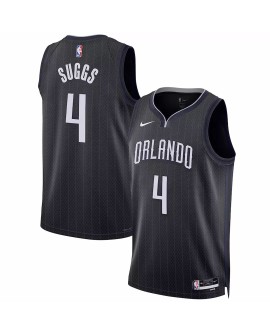 Maillot Swingman Orlando Magic Jalen Suggs #4 Nike noir 2022/23 pour homme - City Edition