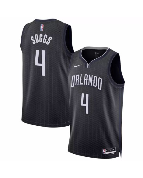 Maillot Swingman Orlando Magic Jalen Suggs #4 Nike noir 2022/23 pour homme - City Edition
