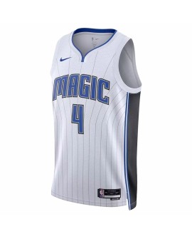 Maillot NBA Swingman Orlando Magic Jalen Suggs #4 Nike blanc 2022/23 pour homme - Édition Association