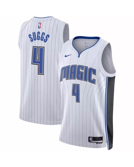 Maillot NBA Swingman Orlando Magic Jalen Suggs #4 Nike blanc 2022/23 pour homme - Édition Association