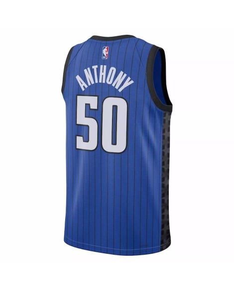 Maillot Orlando Magic Cole Anthony #50 Jordan Brand bleu 2022/23 Swingman pour hommes - Édition Statement