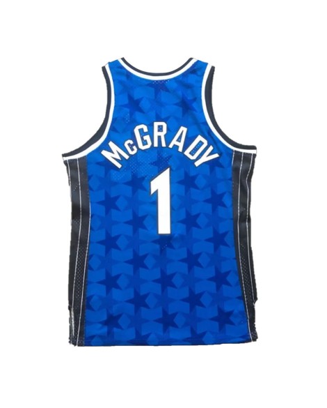 Maillot NBA Swingman #1 Mitchell & Ness Orlando Magic McGrady pour homme bleu 2000/01