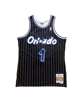 Maillot NBA Swingman #1 Mitchell & Ness Orlando Magic McGrady pour homme noir 2003/04
