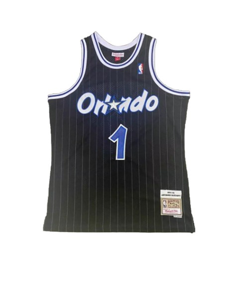 Maillot NBA Swingman #1 Mitchell & Ness Orlando Magic Hardaway pour homme noir 1994/95