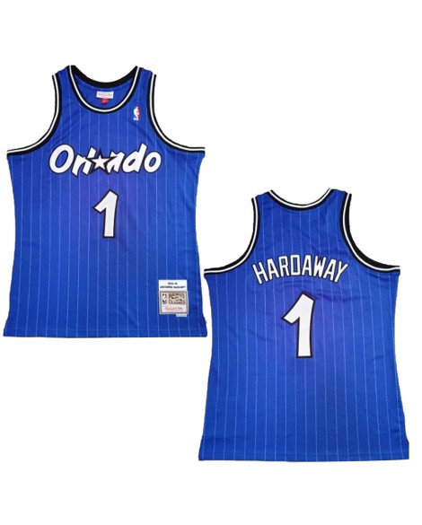 Maillot NBA Swingman #1 Mitchell & Ness Orlando Magic Hardaway pour homme bleu 1994/95