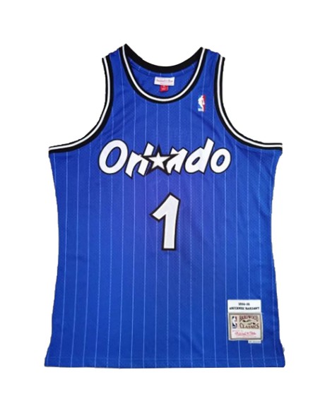 Maillot NBA Swingman #1 Mitchell & Ness Orlando Magic Hardaway pour homme bleu 1994/95