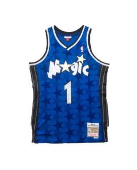 Maillot NBA Swingman #1 Mitchell & Ness Orlando Magic McGrady pour homme bleu 2000/01