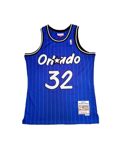 Maillot NBA Swingman #32 Mitchell & Ness Orlando Magic Neal pour homme bleu 1994/95