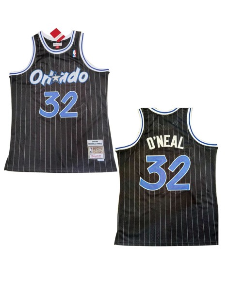 Maillot NBA Swingman #32 Orlando Magic Shaquille O'Neal #32 Mitchell & Ness noir 1994/95 pour homme