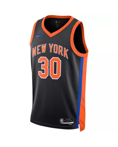 Maillot Swingman New York Knicks Julius Randle #30 Nike noir 2022/23 pour hommes - Édition City