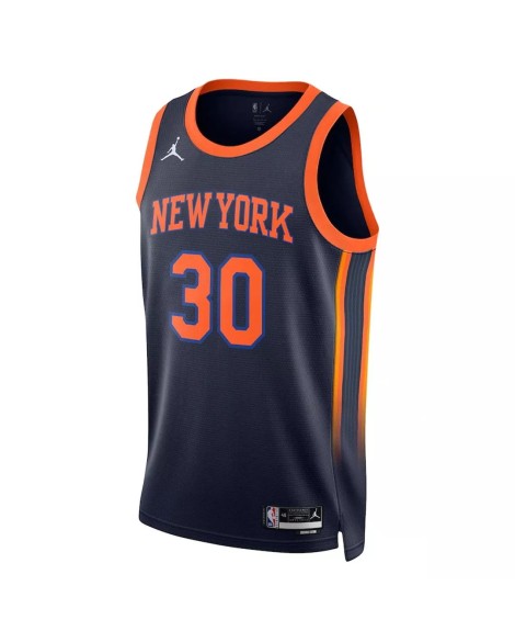 Maillot Swingman New York Knicks Julius Randle #30 Jordan Brand Navy 2022/23 pour hommes - Édition Statement