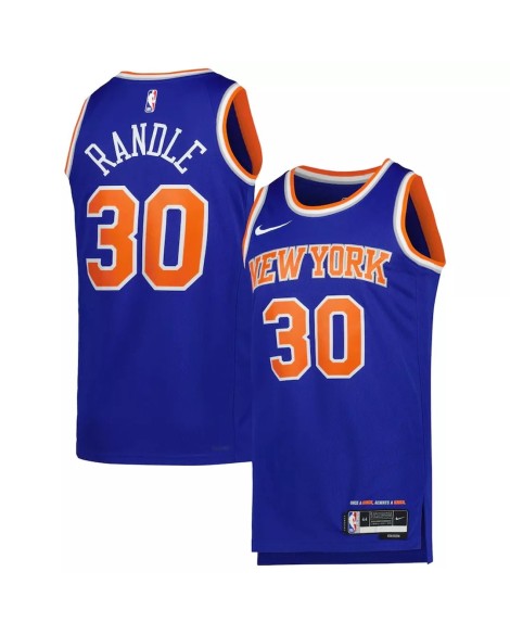 Maillot Swingman New York Knicks Julius Randle #30 bleu 22/23 pour hommes - Édition Icon