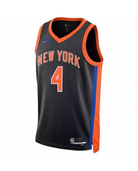 Maillot Swingman New York Knicks Derrick Rose #4 Nike noir 2022/23 pour homme - City Edition