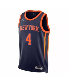 Maillot Swingman New York Knicks Derrick Rose #4 Jordan Brand Navy 2022/23 pour hommes - Édition Statement