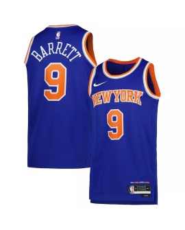 Maillot Swingman New York Knicks RJ Barrett #9 bleu 22/23 pour hommes - Édition Icon
