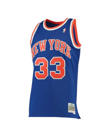 Maillot NBA rétro New York Knicks Patrick Ewing #33 Nike Bleu Swingman