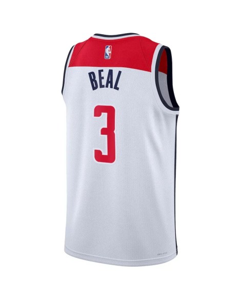 Maillot Swingman Washington Wizards Bradley Beal #3 Nike blanc 2022/23 pour hommes - Édition Association
