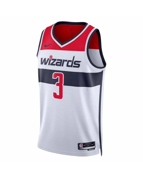 Maillot Swingman Washington Wizards Bradley Beal #3 Nike blanc 2022/23 pour hommes - Édition Association