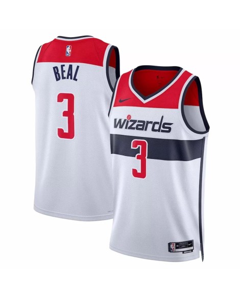 Maillot Swingman Washington Wizards Bradley Beal #3 Nike blanc 2022/23 pour hommes - Édition Association