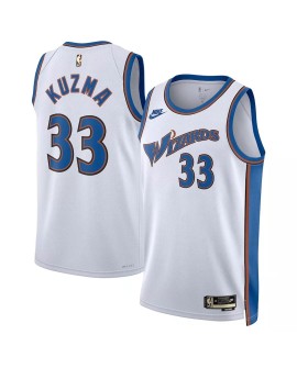 Maillot Swingman Washington Wizards Kyle Kuzma #33 Nike blanc 2022/23 pour hommes - Édition classique
