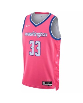 Maillot Swingman Nike Rose 2022/23 Kyle Kuzma #33 des Washington Wizards pour hommes - City Edition