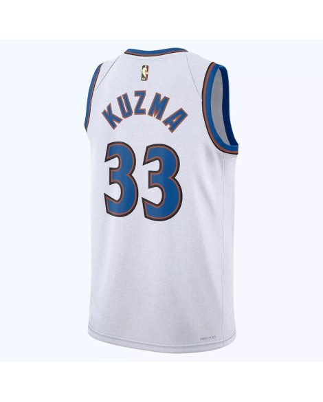 Maillot Swingman Washington Wizards Kyle Kuzma #33 Nike blanc 2022/23 pour hommes - Édition classique