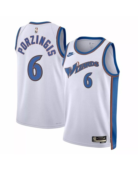 Maillot Swingman Washington Wizards Kristaps Porzingis #6 Nike blanc 2022/23 pour hommes - Édition classique