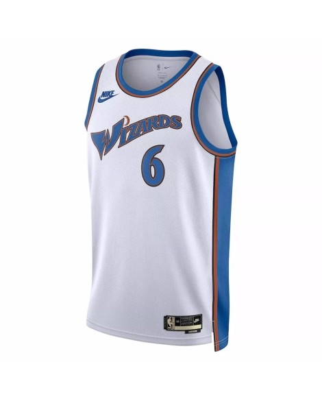 Maillot Swingman Washington Wizards Kristaps Porzingis #6 Nike blanc 2022/23 pour hommes - Édition classique