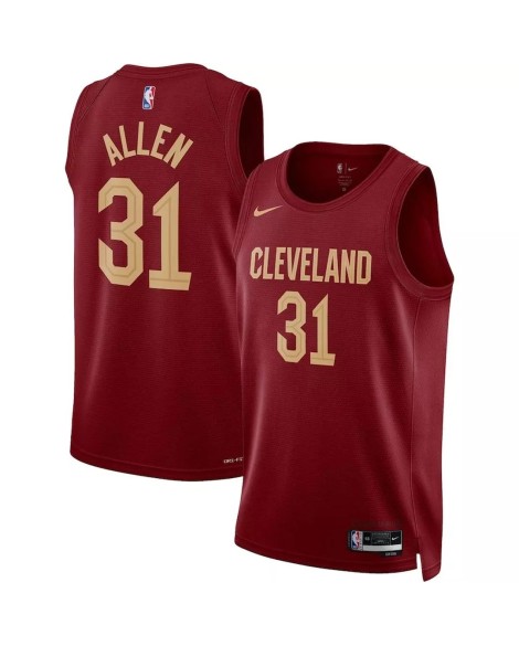 Maillot Swingman Cleveland Cavaliers Jarrett Allen #31 Nike Wine 2022/23 pour hommes - Édition Icon