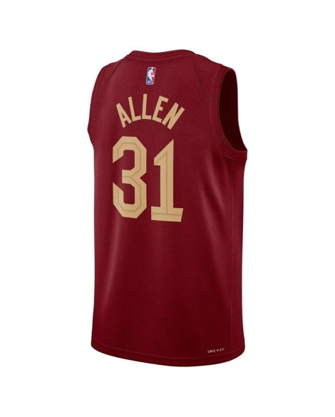 Maillot Swingman Cleveland Cavaliers Jarrett Allen #31 Nike Wine 2022/23 pour hommes - Édition Icon